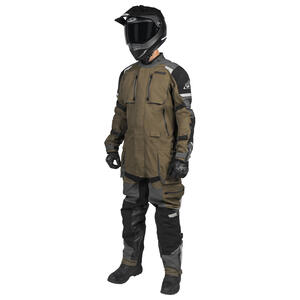 Tourmaster Centurion Laminated 1-Piece Suit in Sand and Gun for motorcycle riding