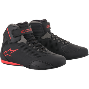 Alpinestars Sektor Vented Riding Shoes in black for motorcycle riders
