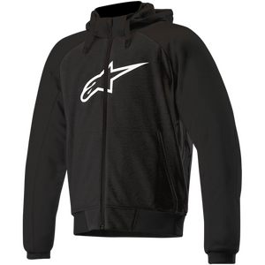 Alpinestars Chrome Sport Hoodie in Tar Gray / Burgundy for motorcycle riders
