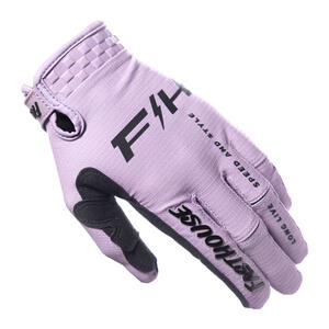 Fasthouse Womens Elrod Nitro Gloves in Smokey Lilac for motorcycle riding