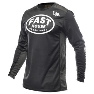 FastHouse Grindhouse Air-Cooled Ramble Jersey in red for off-road riding