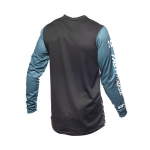 Fasthouse Youth Carbon Force Jersey in Teal for motorcycle riding