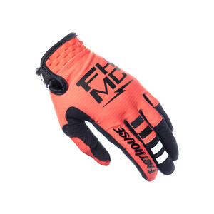 Fasthouse Youth Elrod Formula Gloves in Hyper Coral for motorcycle riders