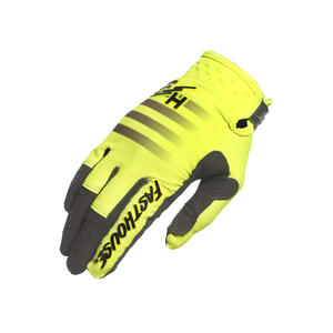 Fasthouse Youth Elrod Hypersonic Gloves in Hi-Viz for youth motorcycle riders