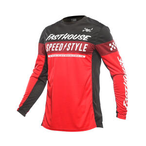 Fasthouse Youth Grindhouse Akin Jersey in Red and Black