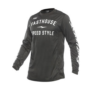 Fasthouse Youth Grindhouse Grit Jersey in Black for motocross riders