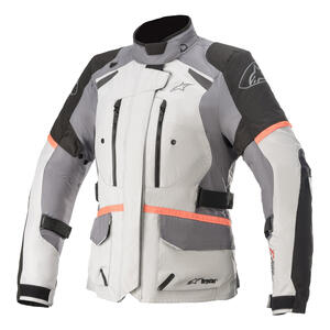 Alpinestars Stella Andes V3 Drystar Jacket in Black and Dark Gray for women motorcycle riders