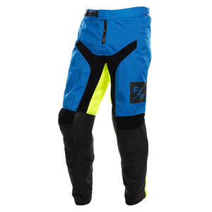 Fasthouse Carbon Echo Pants in Electric Blue and High Viz for motocross riders