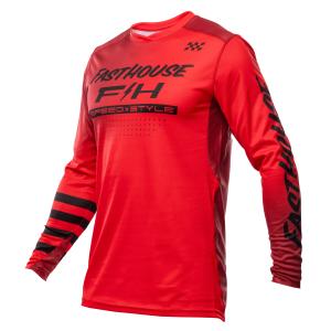 Fasthouse Elrod Ether Jersey in Red and Jester Red