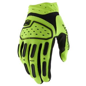 100% Youth Airmatic 2 Gloves in Fluo Yellow for youth motorcycle riding