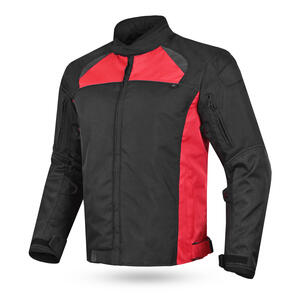 NORU Taifu Jacket in Black and Red for motorcycle riders