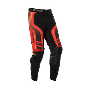 Fasthouse Youth Elrod React Pants in Racing Red and Black for young motocross riders