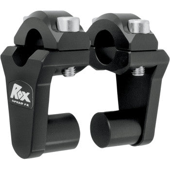 Image of Rox Pivoting Handlebar Riser for 7/8" Bar Clamps Rise Amount 2" Color Black