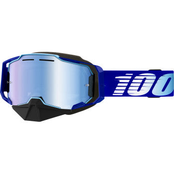100% Armega Snow Goggles — Mirrored Lens
