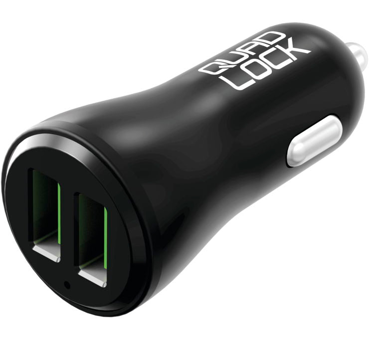 Image of QUAD LOCK DUAL USB CAR CHARGER Color Black