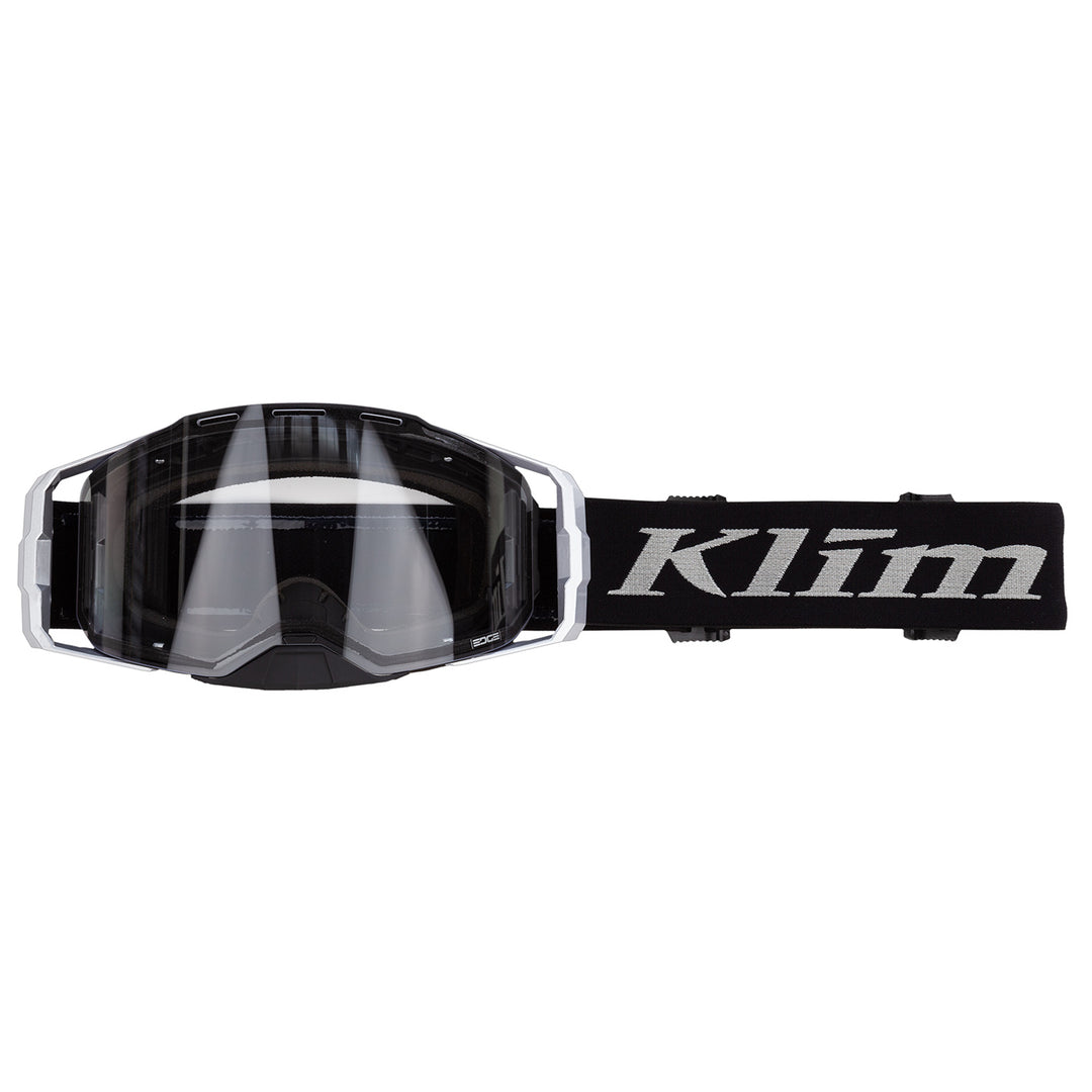 Image of KLIM Edge Off-Road Goggle Color Focus Metallic Silver Clear Lens