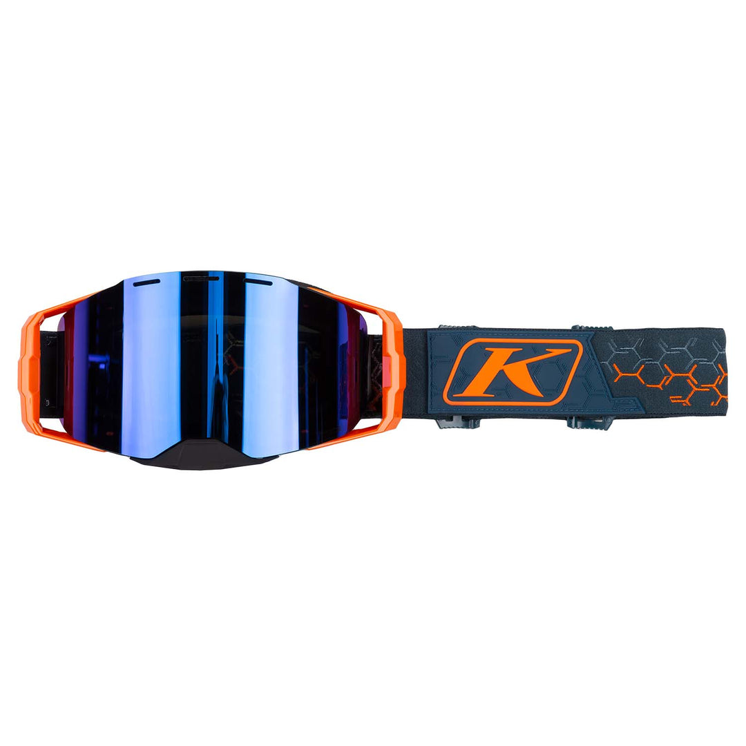 KLIM edge-off-road-goggle Hex Striking Petrol Smoke Blue Mirror