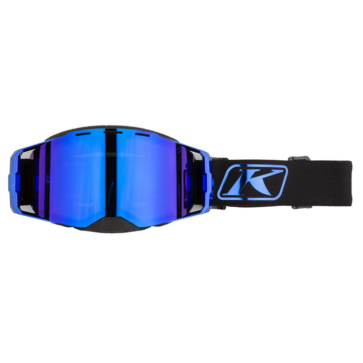 Image of KLIM Edge Goggle Color Focus Blue Chrome Dark Smoke Blue Mirror