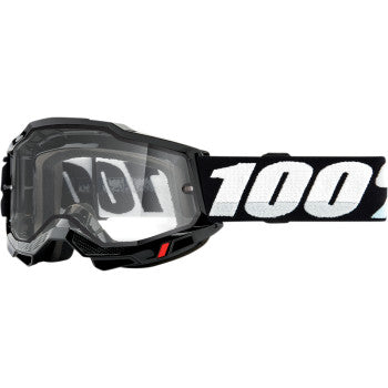 Image of 100% Accuri 2 Enduro Goggles Color Black/Clear