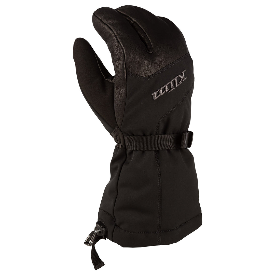 Image of KLIM Tundra Gauntlet Glove Size XS Color Black - Asphalt