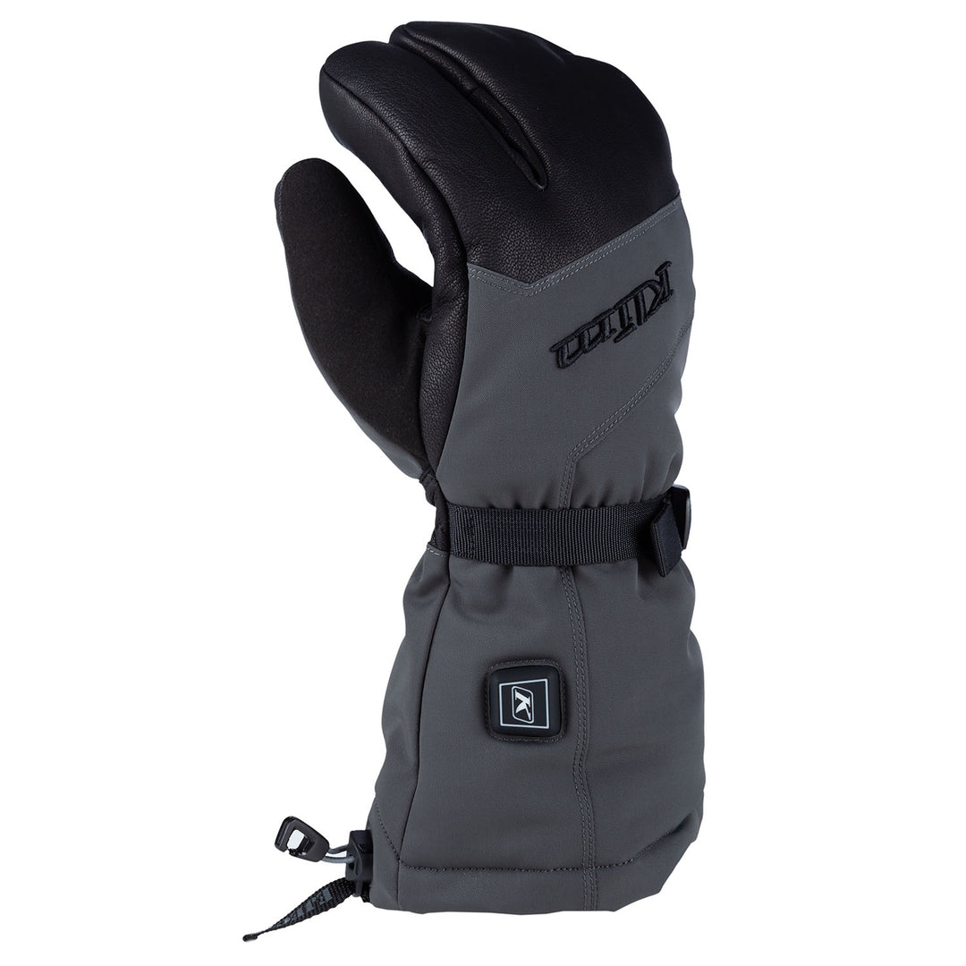 Image of KLIM Tundra HTD Gauntlet Glove Size XS Color Black - Asphalt