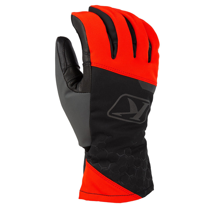 Image of KLIM Powerxross Glove Size SM Color Black - Fiery Red