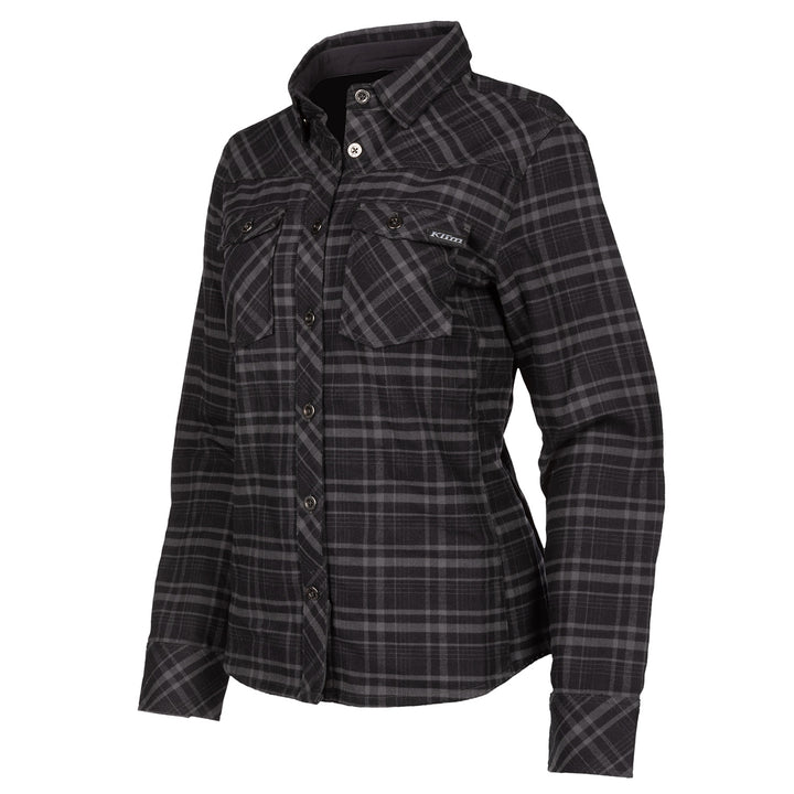 Image of KLIM Upland Flannel Shirt Size XS Color Black - Asphalt
