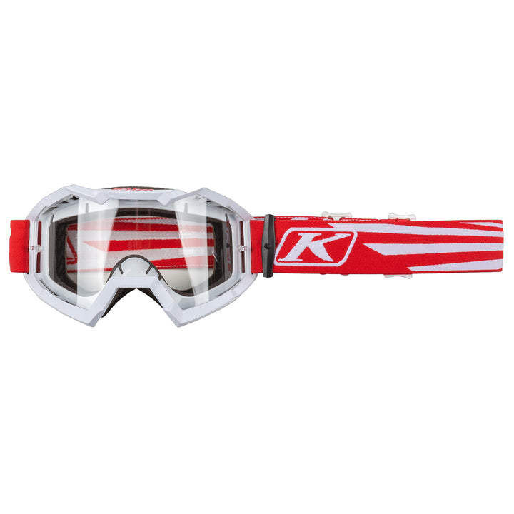 KLIM viper-off-road-goggle Illusion Red Clear Lens