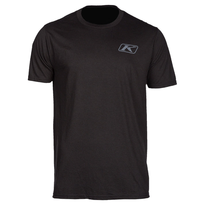 Image of KLIM Run Your Engine SS T Size SM Color Black - High Risk Red