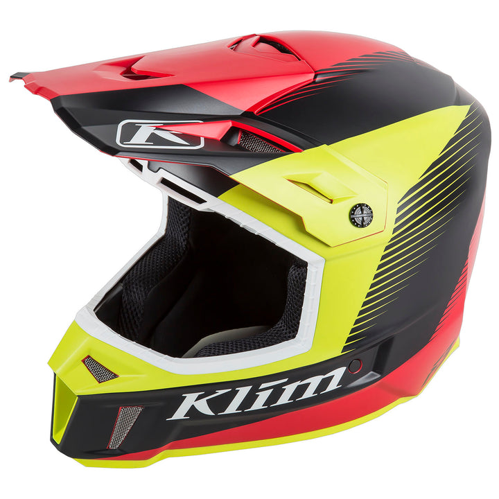 KLIM f3-visor Ripper Red