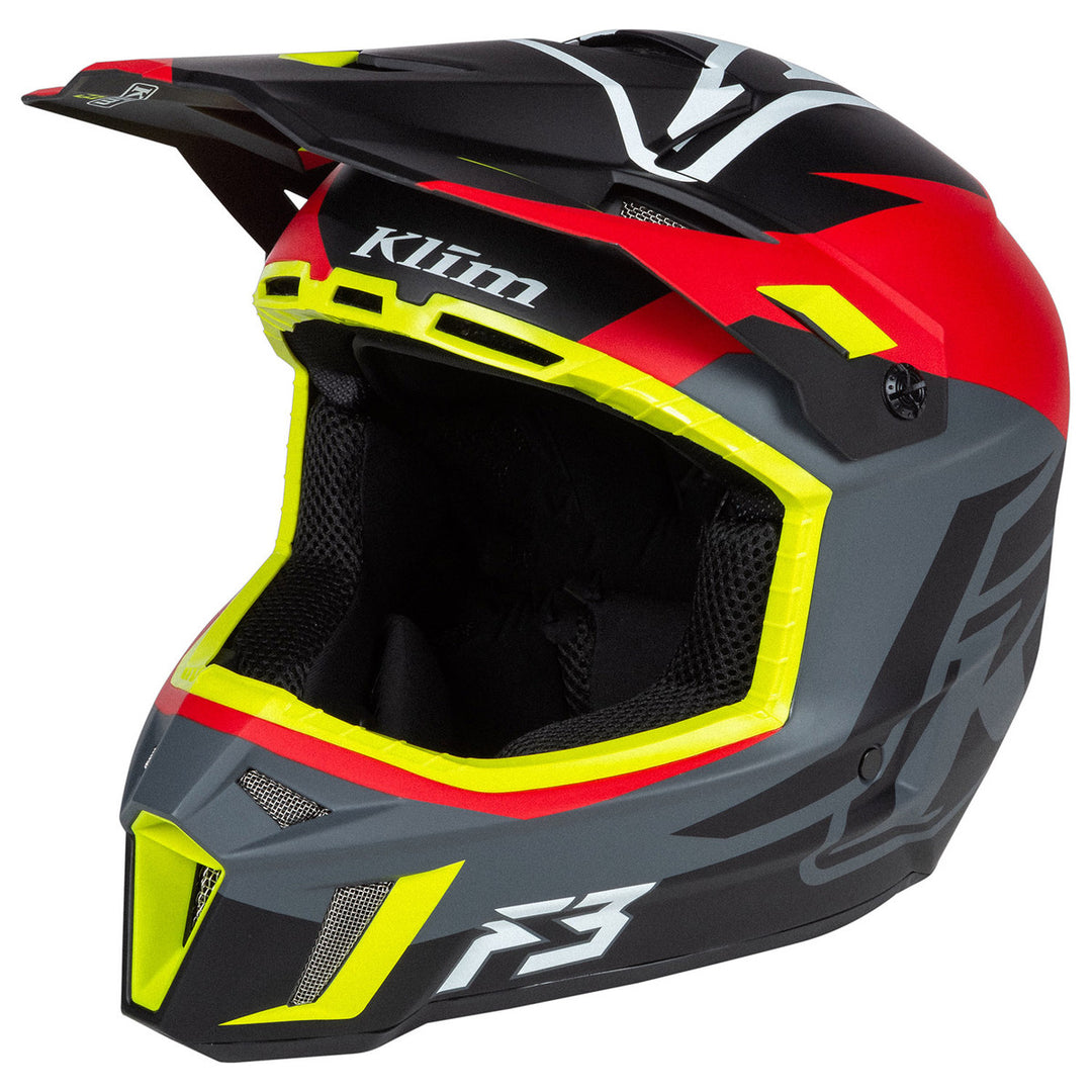 Image of KLIM F3 Visor Tectonic HIgh RIsk Red Title Default Title