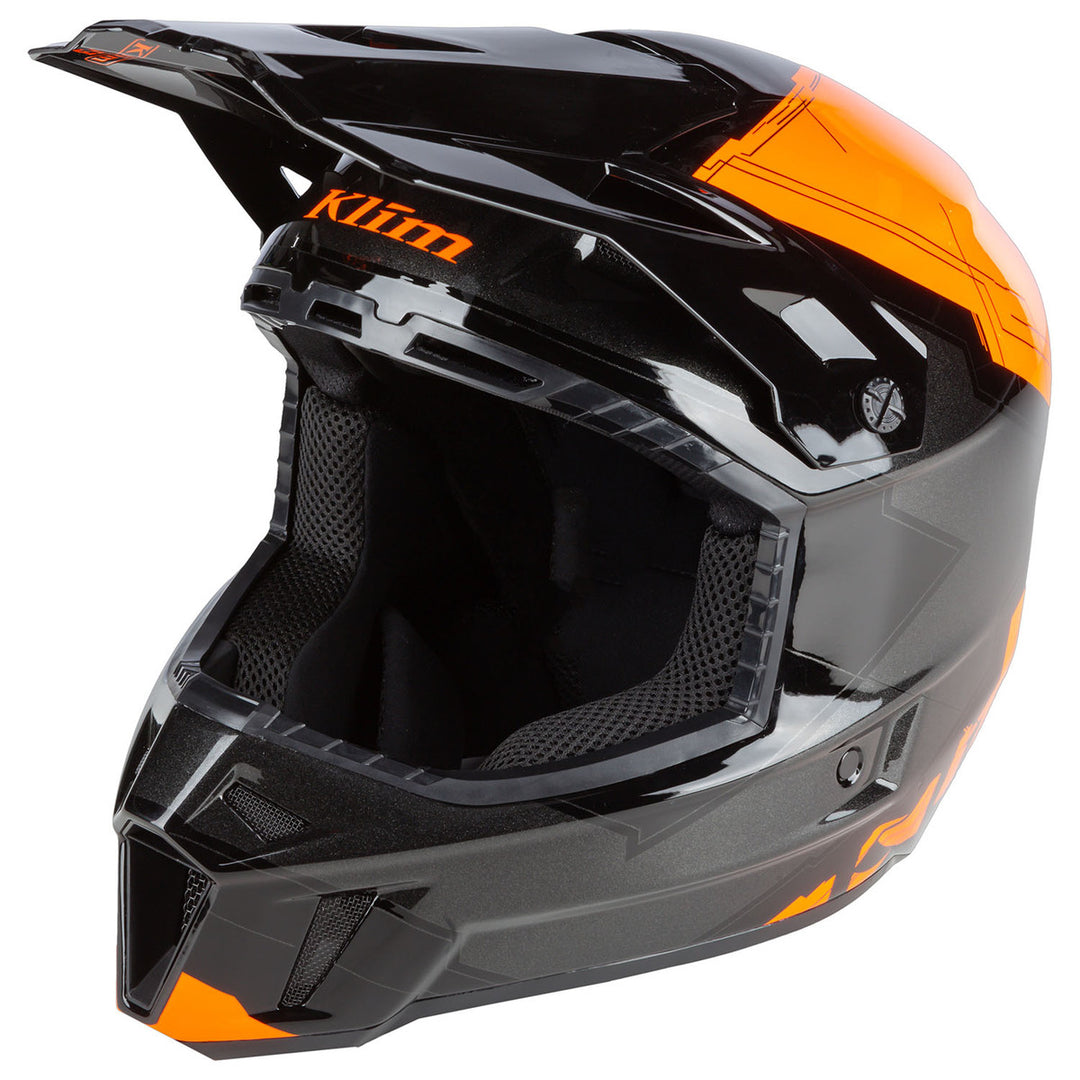 KLIM f3-visor Verge Strike Orange