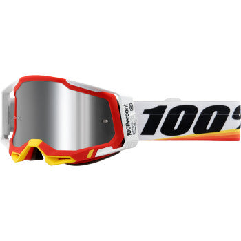 Image of 100% Racecraft 2 Goggles — Mirrored Lens Color Arsham Red/Silver Flash Mirror