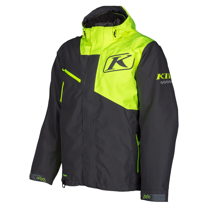 Image of KLIM Kompound Jacket Size Large Color Asphalt - Hi-Vis