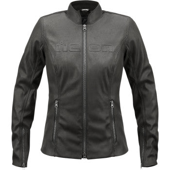 Image of Icon Women'S Tuscadero2™ Jacket Color Black Size X-Small