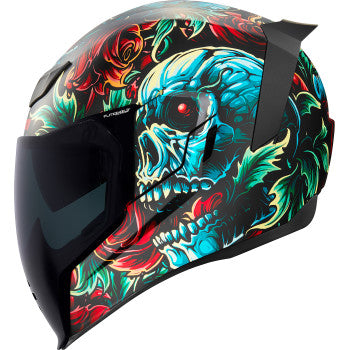 Image of ICON AIRFLITE™ OMNICRUX MIPS® HELMET Color Black / Blue / Red / Green Size X-Small