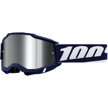 accuri 2 goggle 100 Percent Accuri 2 Goggles Mifflin & Mirror Silver Flash Lens