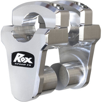 Image of Rox Pivoting Handlebar Riser for 1-1/8" Bar Clamp Rise Amount 2" Color Silver
