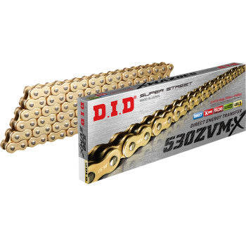 Image of DID ZVMX Specialty Series Chain Links 120 Links Color Gold