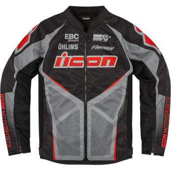 Image of Icon Hooligan Ultrabolt Jacket Color Black / Gray Size Small
