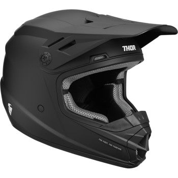 Image of Thor Youth Sector Blackout Helmet Color Black Size Small