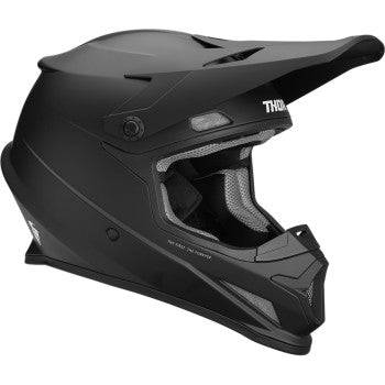 Image of Thor Sector Blackout Helmet Color Black Size X-Small