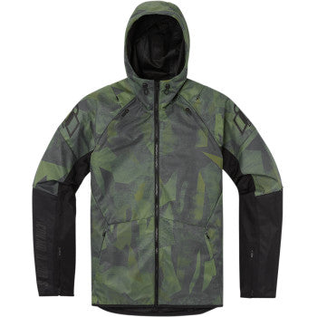 Image of Icon Airform Battlescar™ Jacket Color Green Size Small