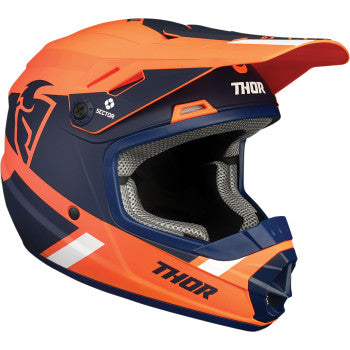 Image of Thor Youth Sector Split MIPS® Helmet Color Orange / Blue Size Small