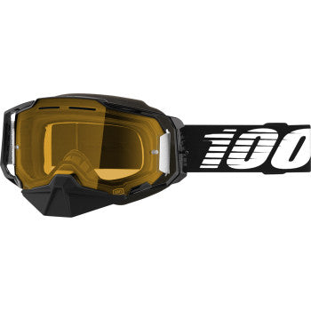 Image of 100% Armega Snow Goggles — Yellow Lens Color Black/Yellow
