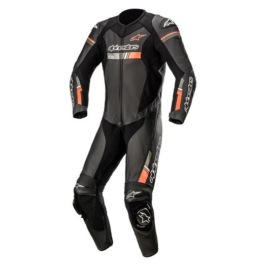 Image of ALPINESTARS GP FORCE CHASER 1 PIECE SUIT Color Black/Red Fluo Size 48