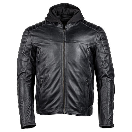 Image of CORTECH THE MARQUEE LEATHER JACKET Color Black Size X-Small
