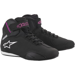 Image of ALPINESTARS STELLA SEKTOR RIDING SHOE Color Black/Fuchsia Size 5