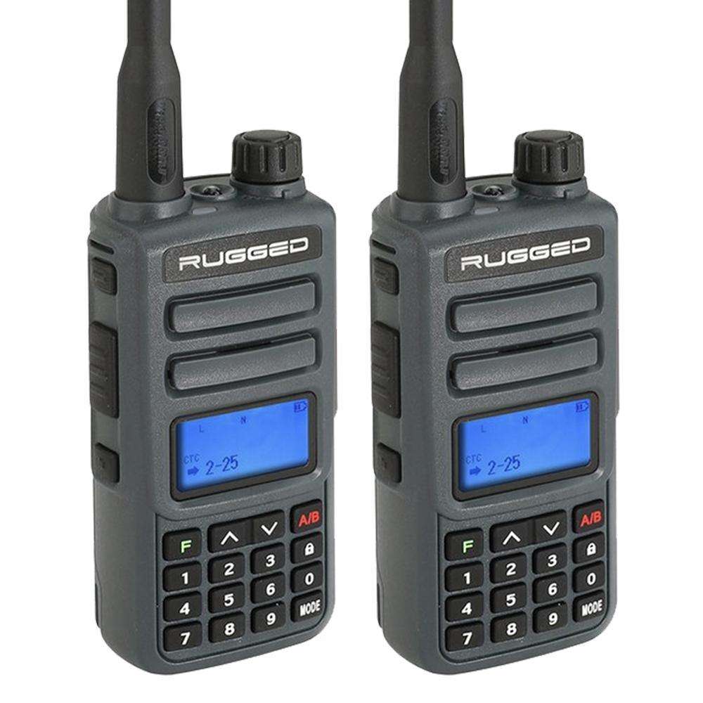 Image of 2 PACK - GMR2 Handheld GMRS FRS Radio pair - By Rugged Radios Title Default Title