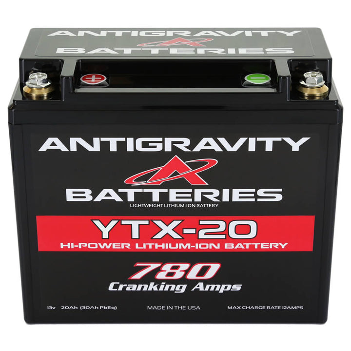Image of YTX20 Lithium Battery Negative Terminal Location Right Side